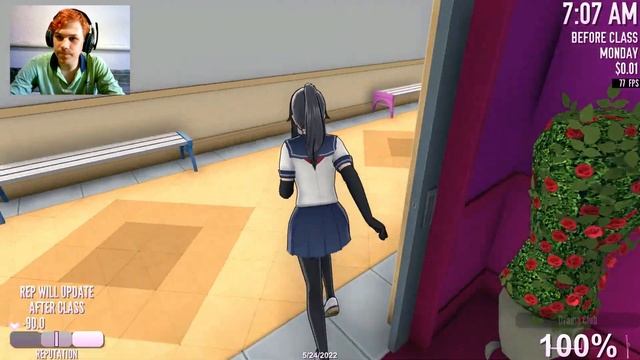 Пердим во всей школе Yandere Simulator / Яндере Симулятор обновление от 24 мая 2022 смотреть онлайн