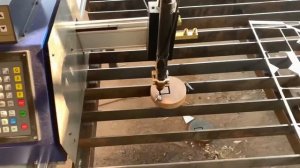 Станок плазменной резки , пример резки 30 мм черный металл