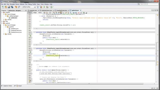 NetBeans GUI Builder - simple demo pt3 смотреть онлайн