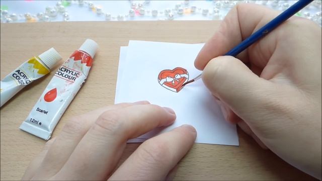 Как сделать НАКЛЕЙКИ СЕРДЕЧКИ своими руками DIY