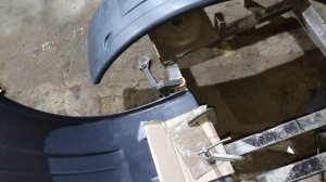 Испытание пластикового переднего крыла на трактор МТЗ