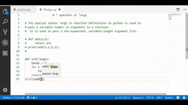 args in python || *args ||  Python tutorial