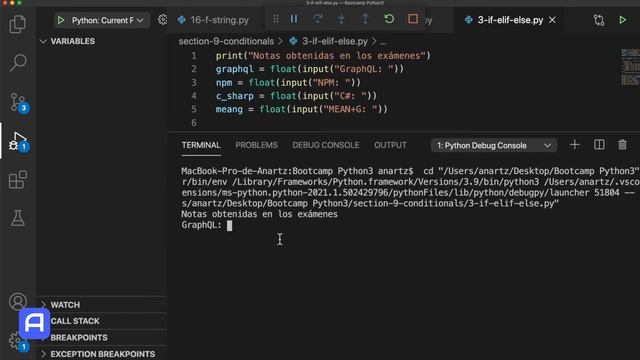 Bootcamp Python 3 - Estructuras de control de un programa - Práctica - if / elif /else смотреть онлайн