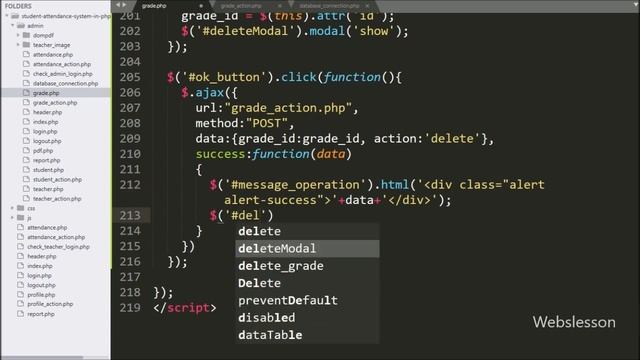Student Attendance System in PHP using Ajax - 7 - Grade Management смотреть онлайн