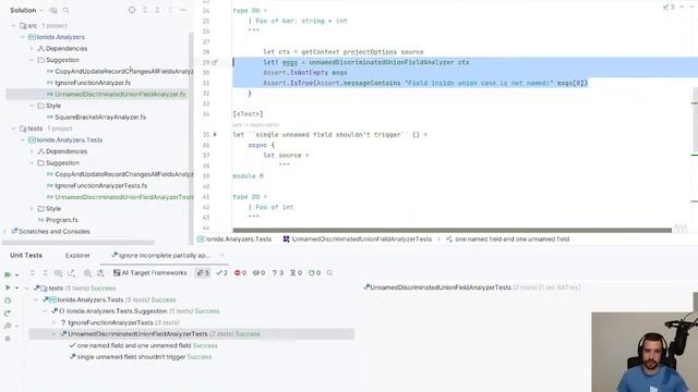 F# Ionide Analyzer смотреть онлайн