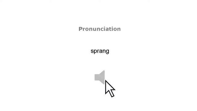 SPRANG meaning in English | Whats the Meaning of SPRANG Definition, Synonyms and use смотреть онлайн