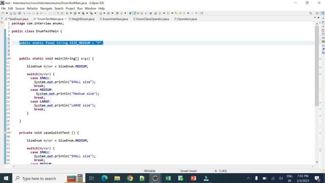 Enum in JAVA смотреть онлайн