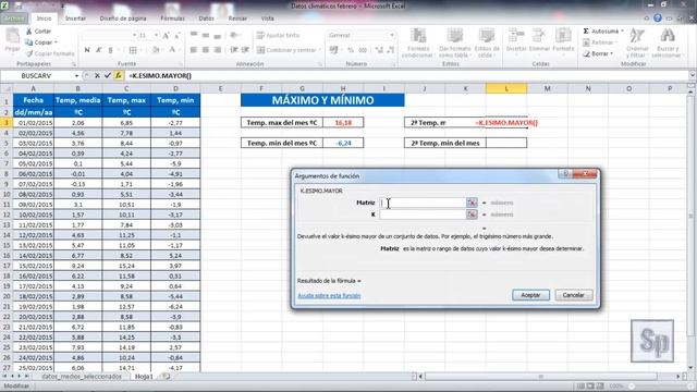 Excel - Encontrar valores máximo y mínimo de un rango de celdas. Tutorial en español HD смотреть онлайн