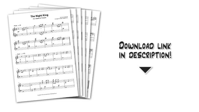 The Night King - Game of Thrones (Season 8) - Piano Sheet Music смотреть онлайн