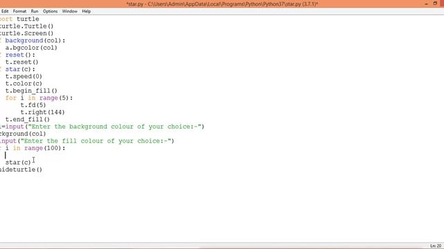 Python Turtle Graphics - Starry Sky смотреть онлайн