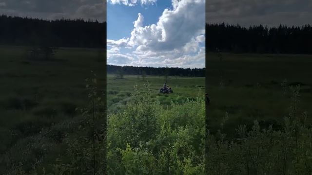 Трицикл SR-32 по небольшому болотцу смотреть онлайн