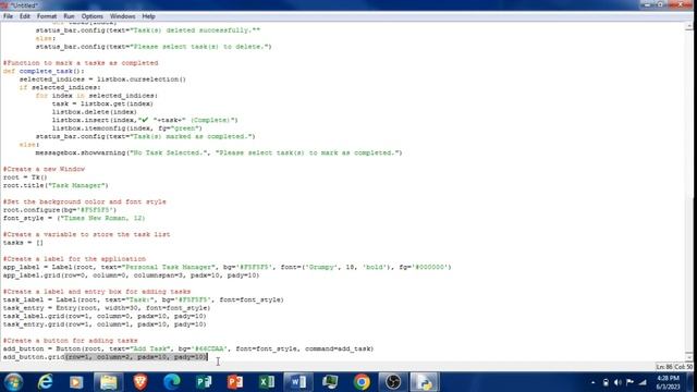 Personal Task Manager Using Python Tkinter смотреть онлайн