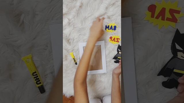 DIY Batman frame making guide video for kids. смотреть онлайн