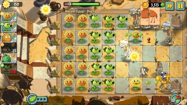 {PvZ2 Flashback Mod} - Egypt Levels 4, 5, & 6 смотреть онлайн