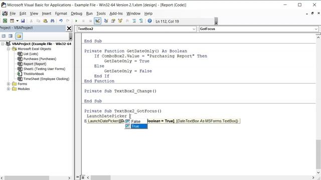 Binding the Date Picker to a Worksheet Textbox смотреть онлайн