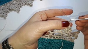 МК Красивая ажурная кружевная кайма крючком для сарафана, платья, юбки, скатерти.