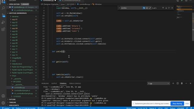 Görsel Programlama II - QT Designer QComboBox Kullanımı смотреть онлайн