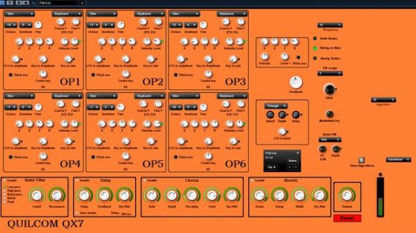 Free VST - Quilcom QX7 Synth - vstplanet.com