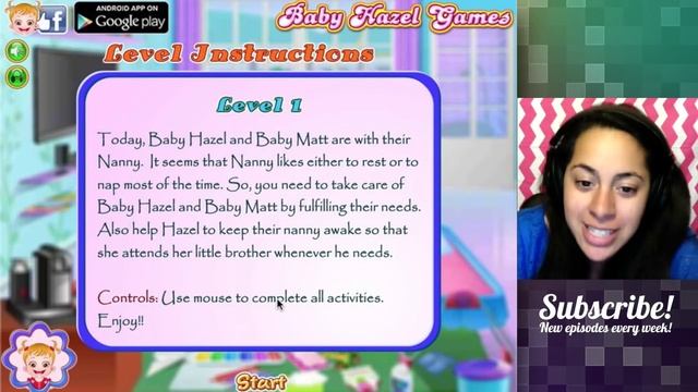 EWW!! THIS BABY NEEDS A DOCTOR! (Playing Baby Hazel Games) смотреть онлайн