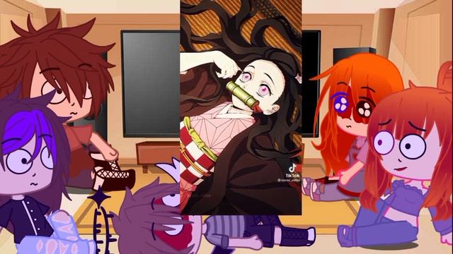 Aftons react to mike as nezuko || part 1/? || nezuokou || srry its short смотреть онлайн