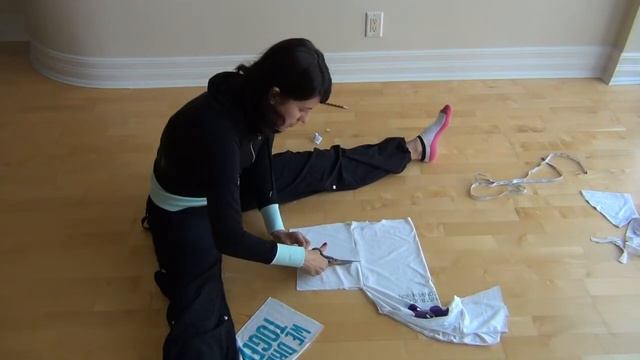 ZUMBA CUT. Режем тематическую футболку с надписями