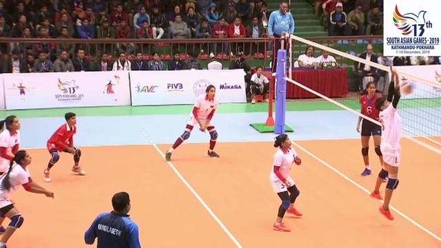 SAG WOMENS VOLLEY BALL NEPAL VS BANGLADESH HIGHLIGHTS смотреть онлайн