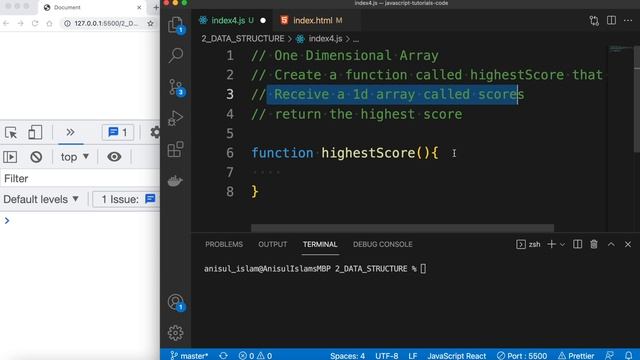 javascript bangla tutorial 29 : one dimensional array | Task 8 смотреть онлайн