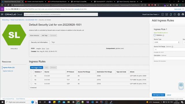 Server grátis de qualquer jogo na VPS - LinuxGSM (Oracle Cloud Free tier) - Linux Ubuntu смотреть онлайн