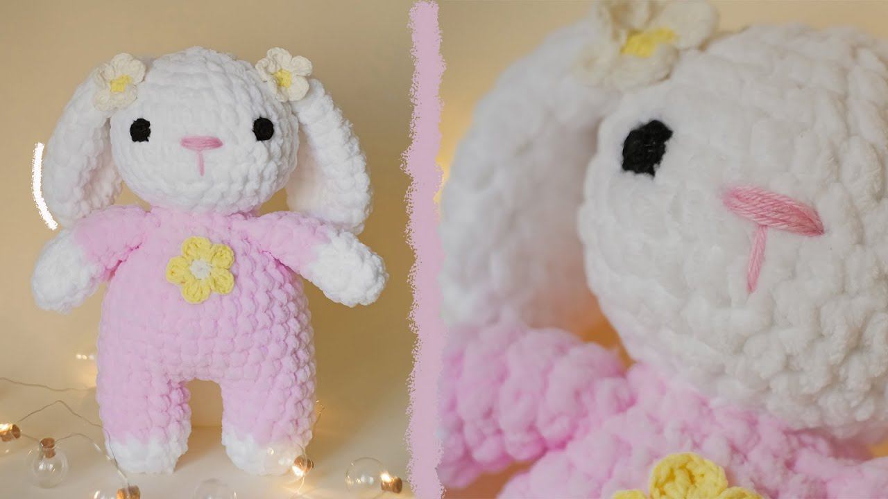ЗАЙКА крючком | Игрушка амигуруми для начинающих смотреть онлайн