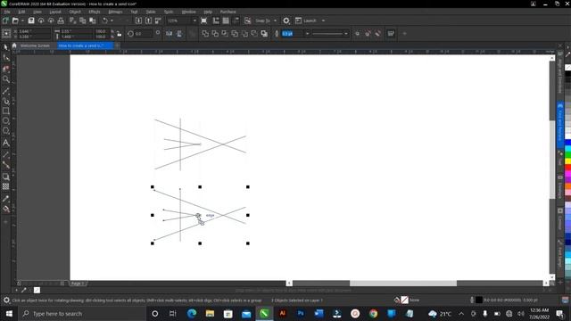 How To Create A Chat Send Icon In CorelDraw смотреть онлайн