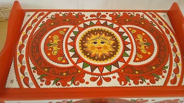 Хлебница расписная (Красно-Солнышко). Декор Севера # 44 смотреть онлайн