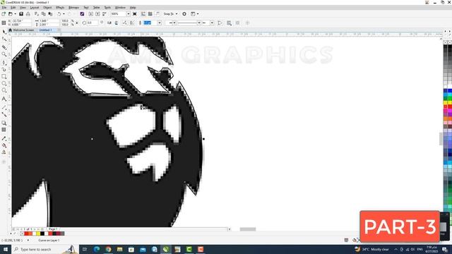 Logo Tracing in Corel Draw Part - 3 | Jpg to Vector file | HD Logo Design смотреть онлайн