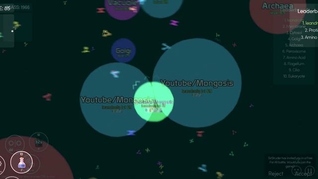 Mitosis the Game - Deathmatch mode - Tutorial - Mongosis - New Agario смотреть онлайн
