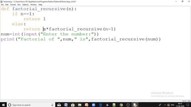 Recursive function in Python (Tamil) смотреть онлайн