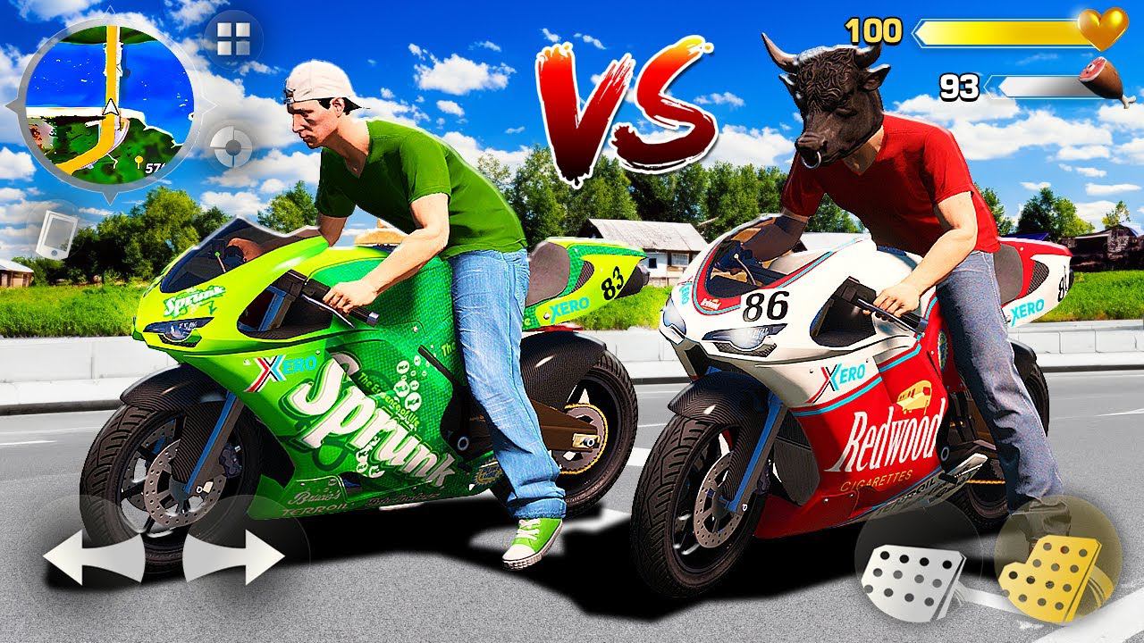 ГОНКА НА МИЛЛИОН РУБЛЕЙ ПРОТИВ БУЙВОЛСОНА НА САМЫХ БЫСТРЫХ МОТОЦИКЛАХ РАДМИР КРМП РАЙЛЮХА смотреть онлайн