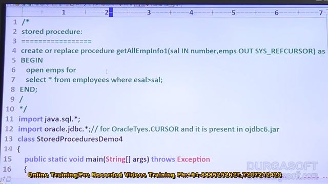 Adv Java || JDBC Session - 100 || Stored Procedures CURSOR Applications - 4 ,5 & 6 by Durga Sir смотреть онлайн