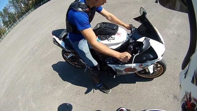 Что если сильно хочешь мотоцикл YAMAHA R! When have power like Yamaha R1 смотреть онлайн