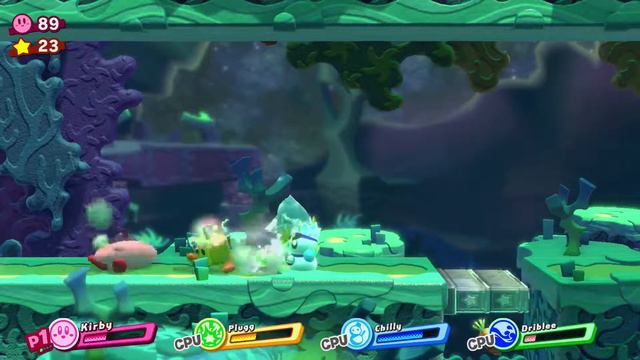 Kirby Star Allies • Planet Caverna 100% Playthrough смотреть онлайн