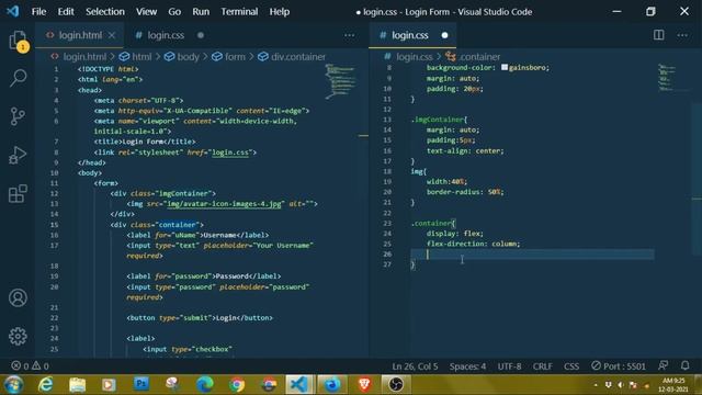 Login Form using HTML and CSS | HTML CSS Tutorial For Beginners | FreeCodeCamp | Web Development смотреть онлайн