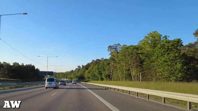 Driving From Stockholm To Arlanda Airport, Sweden
