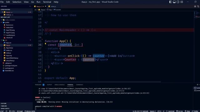 useState hook ReactJs смотреть онлайн