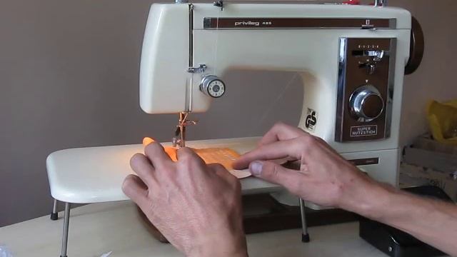 Privileg Super Nutzstich 485 Nähmaschine Sewing Machine Швейная машина  Test  Leder