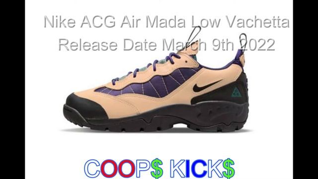 Nike ACG Air Mada Low Vachetta Set to Release March 9th смотреть онлайн