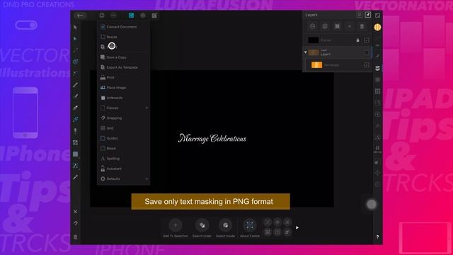 Create professional wedding invitation text Animations in iPad смотреть онлайн