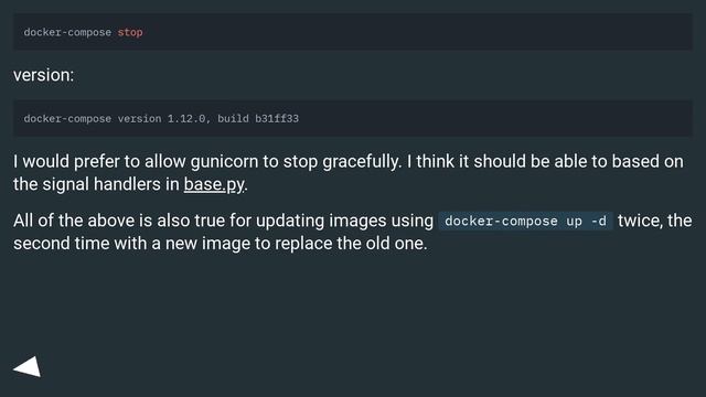 Gunicorn graceful stopping with docker-compose смотреть онлайн