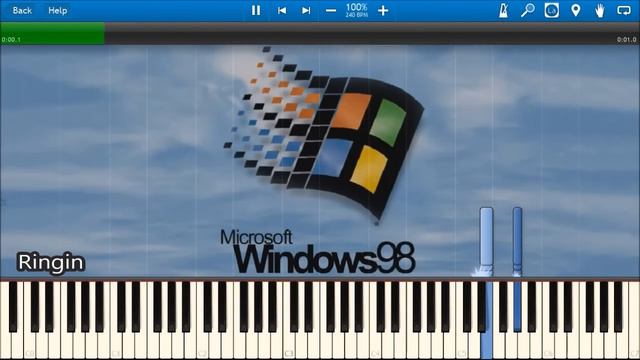 WINDOWS 98 SOUNDS IN SYNTHESIA смотреть онлайн