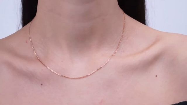 ЦР225А2гЗ-С881. Цепочка Ювелирный завод Титан серебряная покрытая золотом 585 пробы. Двойной ромб. смотреть онлайн