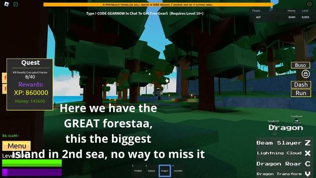 Roblox A Piece Second Sea! Levelling Guide! FAST LEVEL UP. смотреть онлайн
