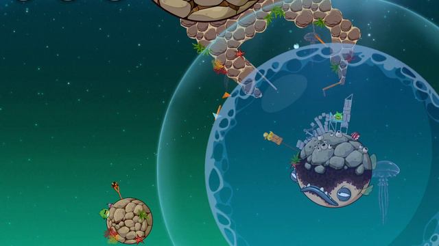 Angry Birds Space - Pig Dipper - level 6-15 Three Star Walkthrough смотреть онлайн