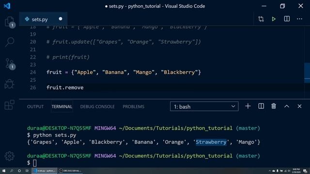 Python - Sets - Somali Tutorial Beginner 07 смотреть онлайн